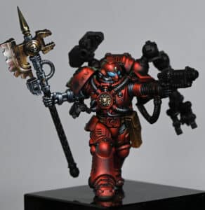 How to Paint a Red Techmarine NMM Axe