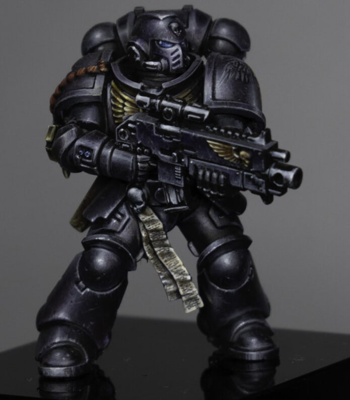 How to Paint Space Marines - Black Marine
