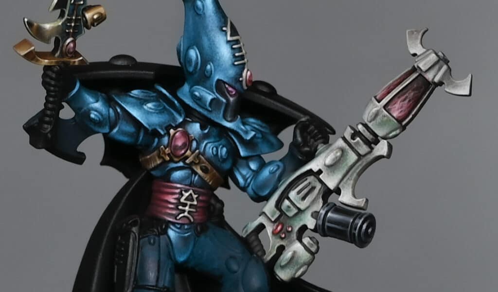 how to paint the Aeldar Autarch Death Spinner