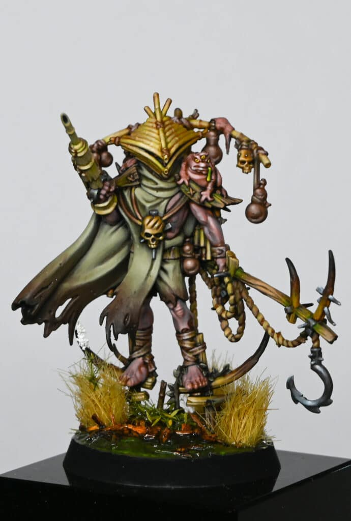how to paint the Witherlord from the Rotmire Creed Warcry warband