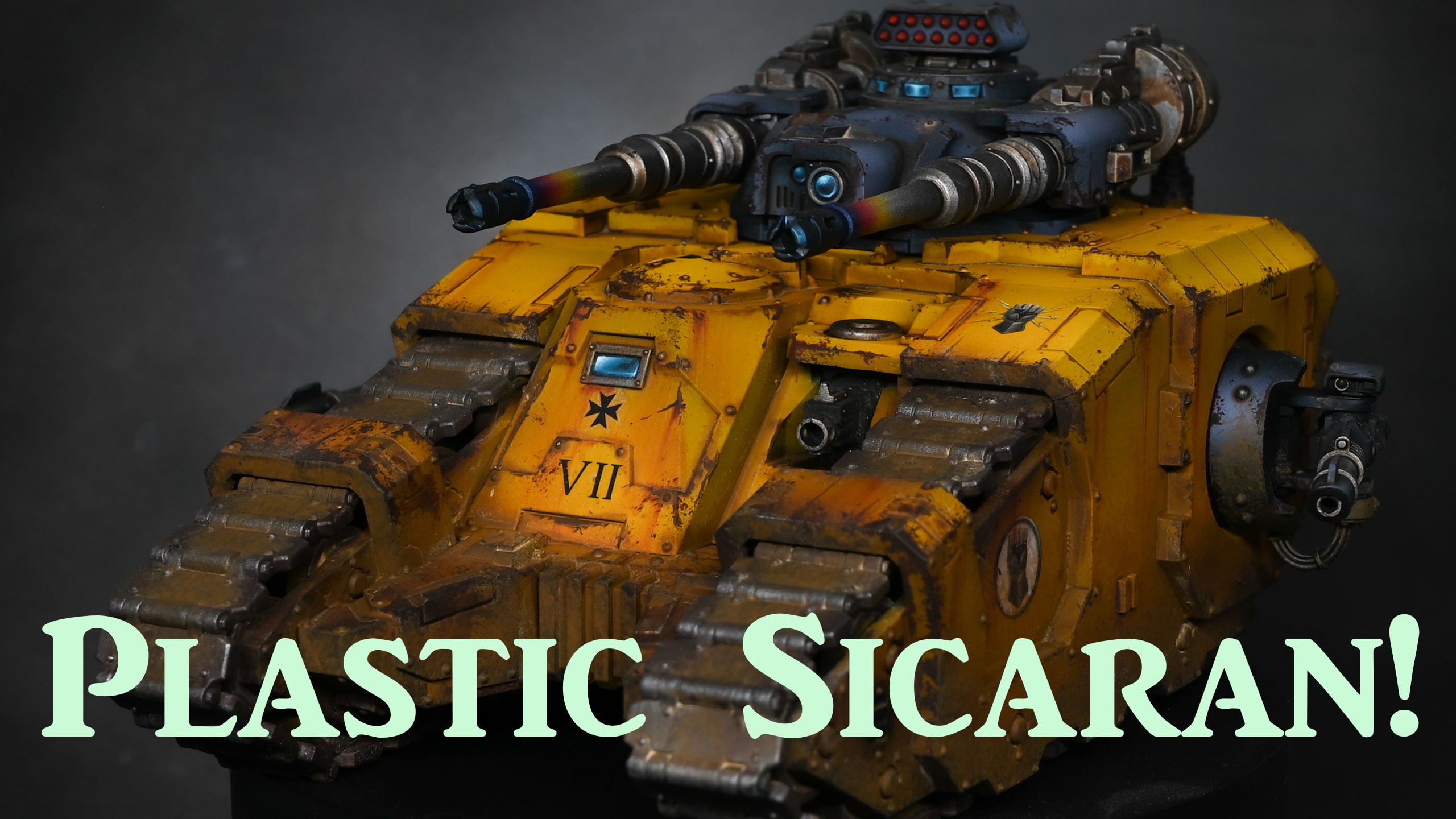 Paint and Oil Weathering on a Plastic Sicaran