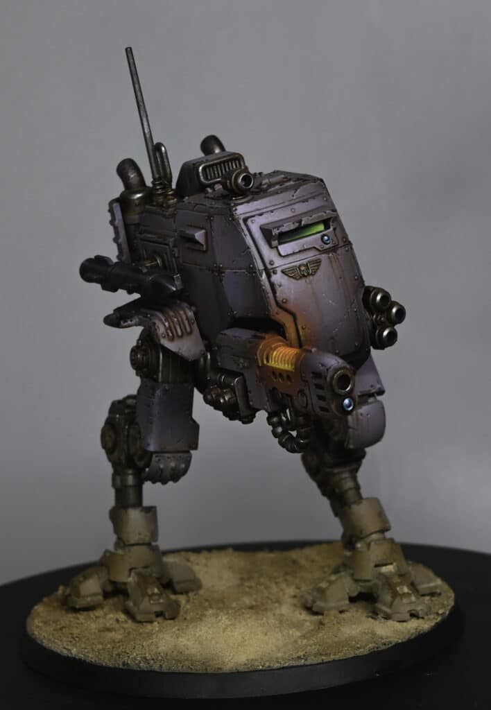 how to paint the new Imperial Guard (Astra Militarium) Armoured Sentinel