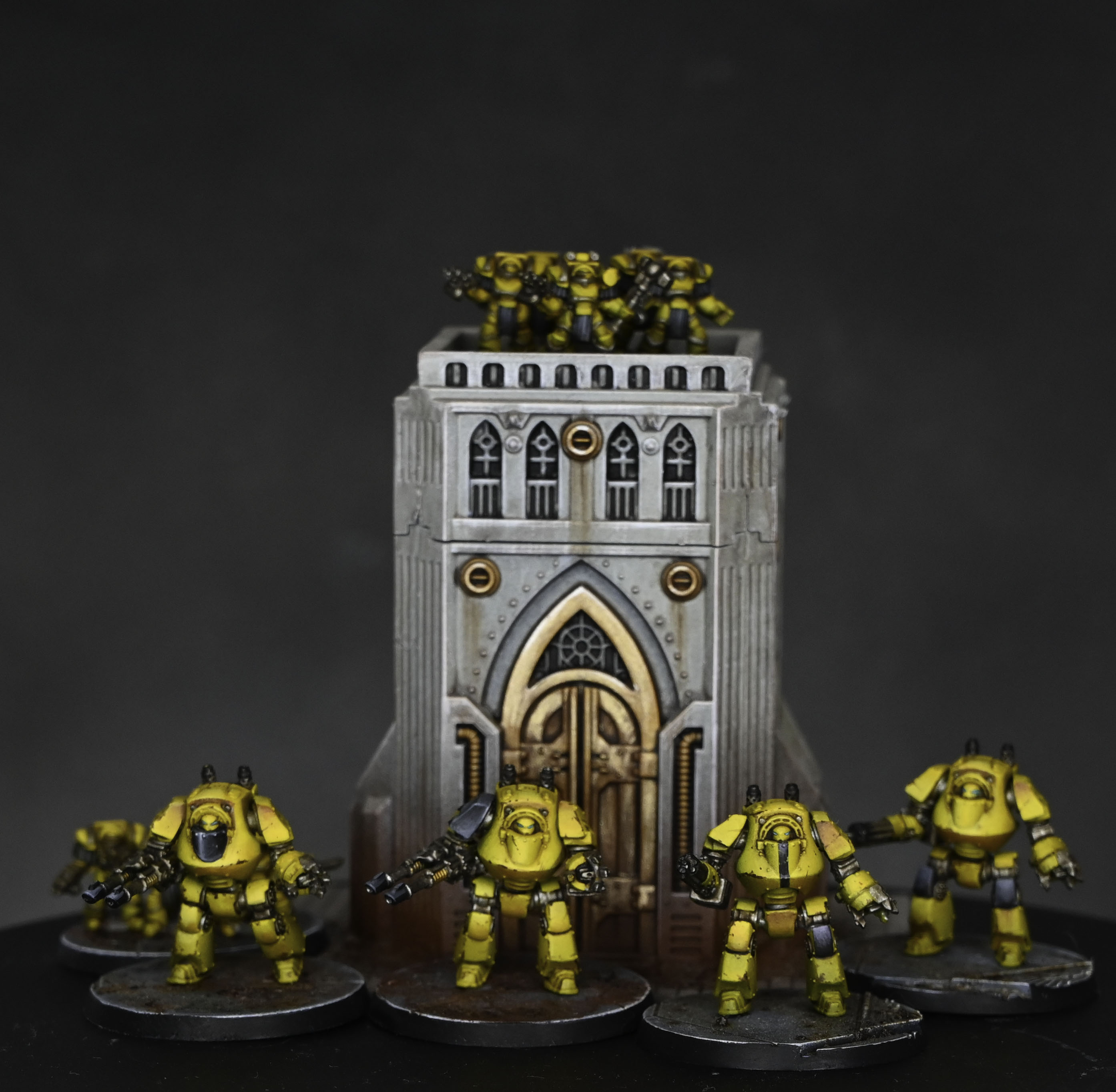 how to quickly paint some tiny Legions Imperialis terminators