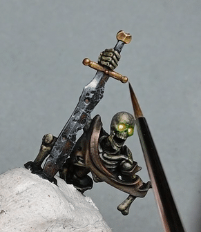 How to Paint a Skeleton on a Base