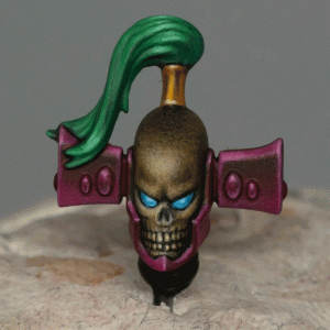 How to Paint a Freehand Skull on an Aeldari Dark Reaper Helmet