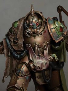 How to Paint Nurgle Stained Leather on the Lord of Poxes!