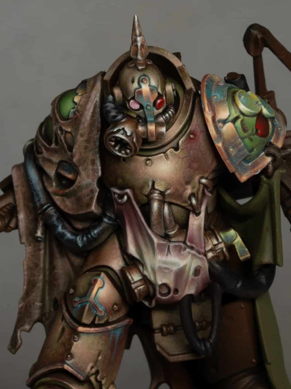 How to Paint Nurgle Stained Leather on the Lord of Poxes!